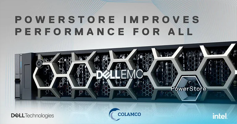 PowerStore improves performance for all — Dell EMC PowerStore appliance, presented by Dell Technologies, COLAMCO and Intel