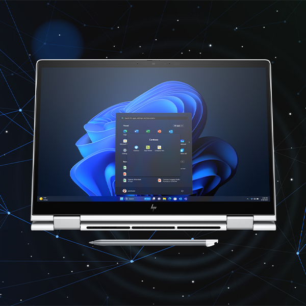 HP EliteBook 8 G1i convertible laptop with stylus